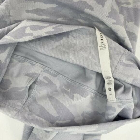 Lululemon Wunder Under Women Light Gray Camo High Rise 21" Luxtreme 10 Leggings - Picture 8 of 9